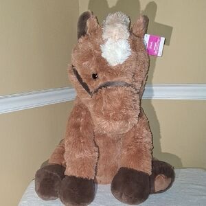 Adorable Brown Plush Horse Toy